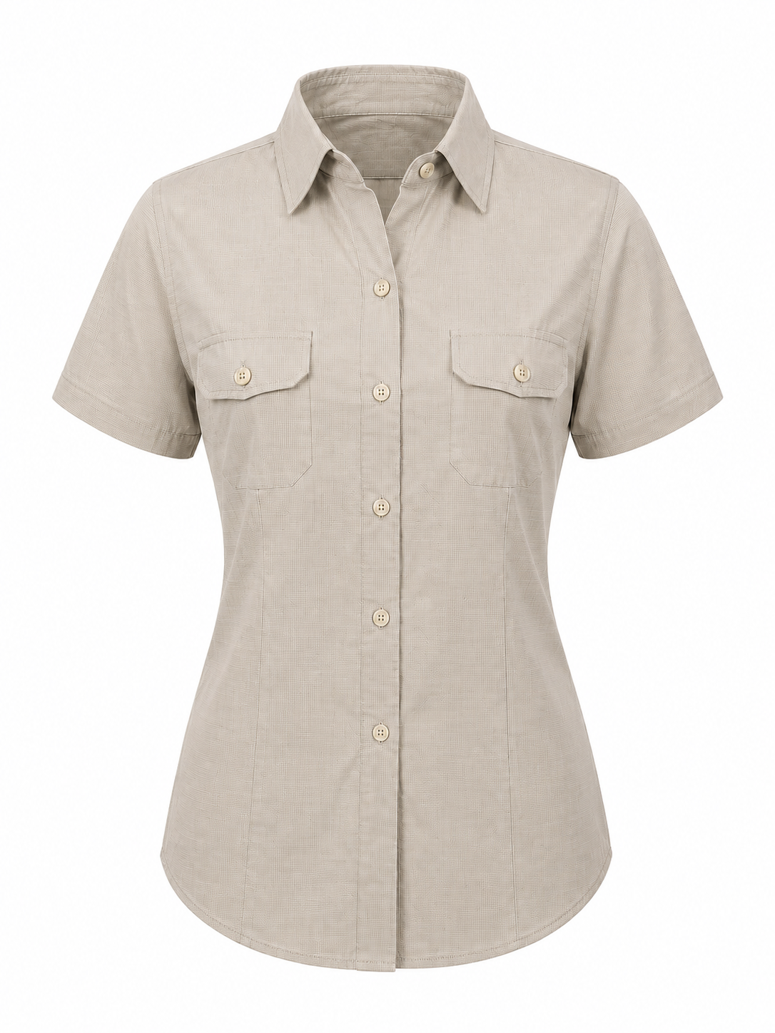 Camisa tipo culumbia manga corta
