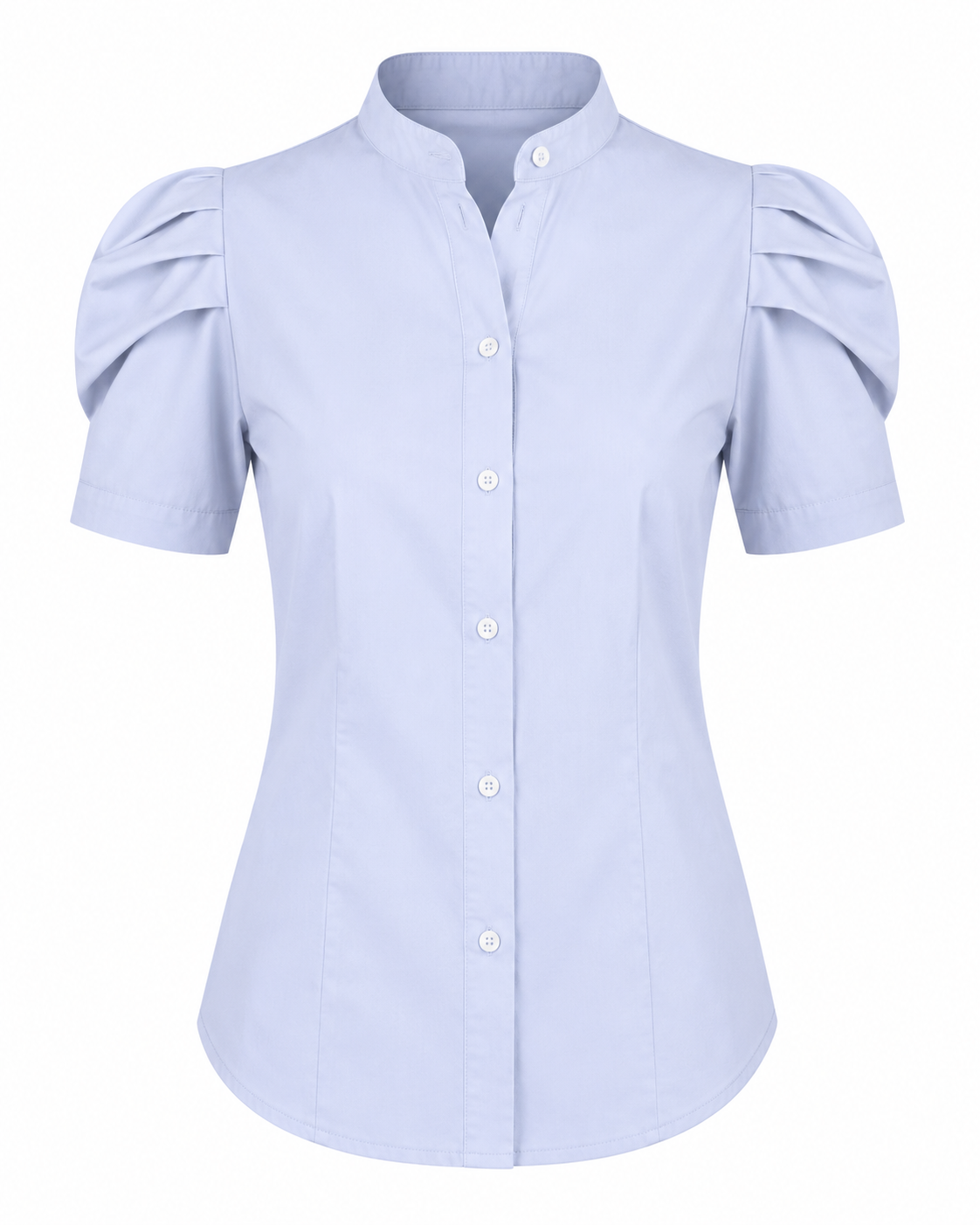 Camisa abullonada de manga corta