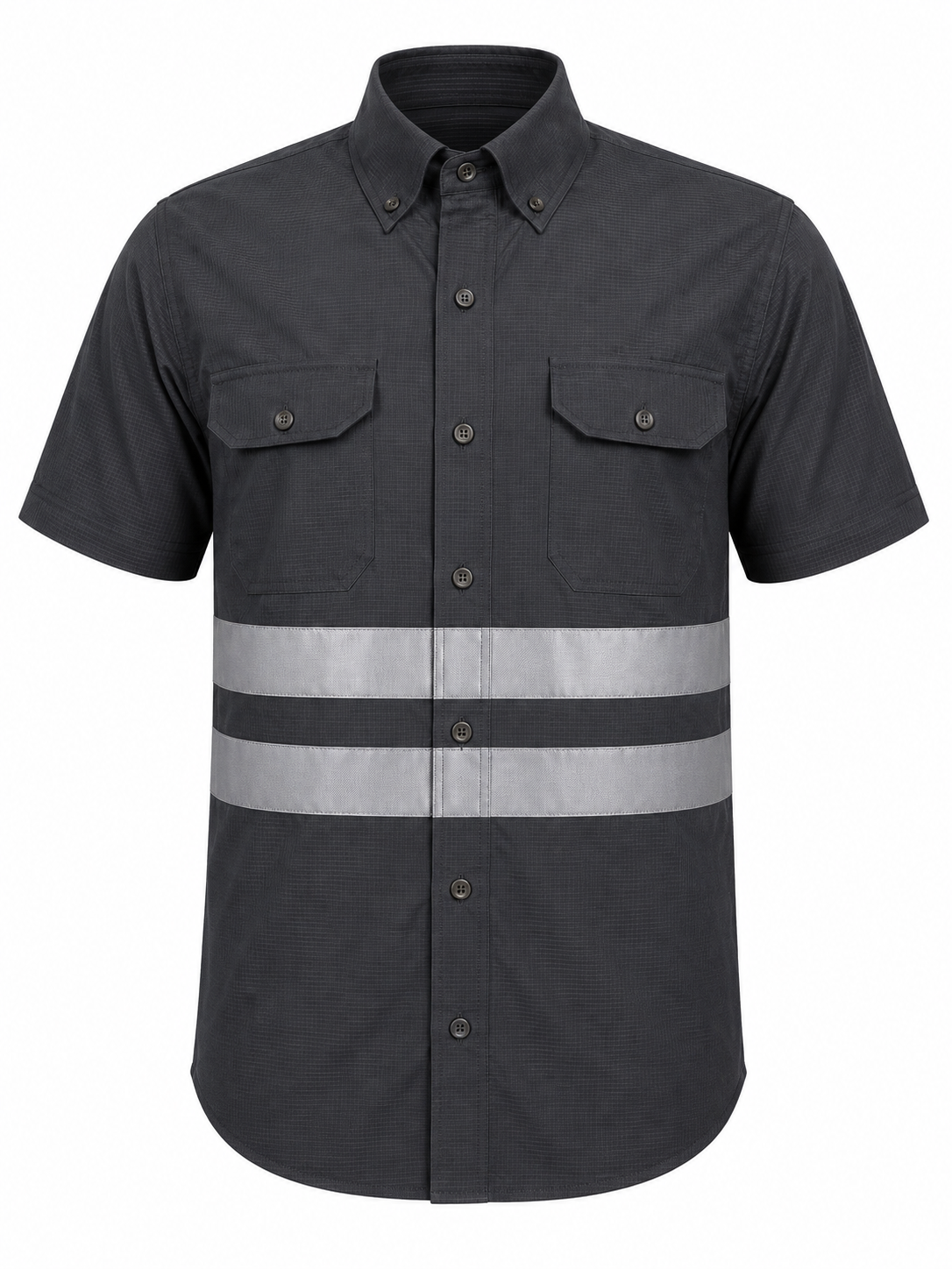 Camisas Industriales manga corta con rayas reflectivas